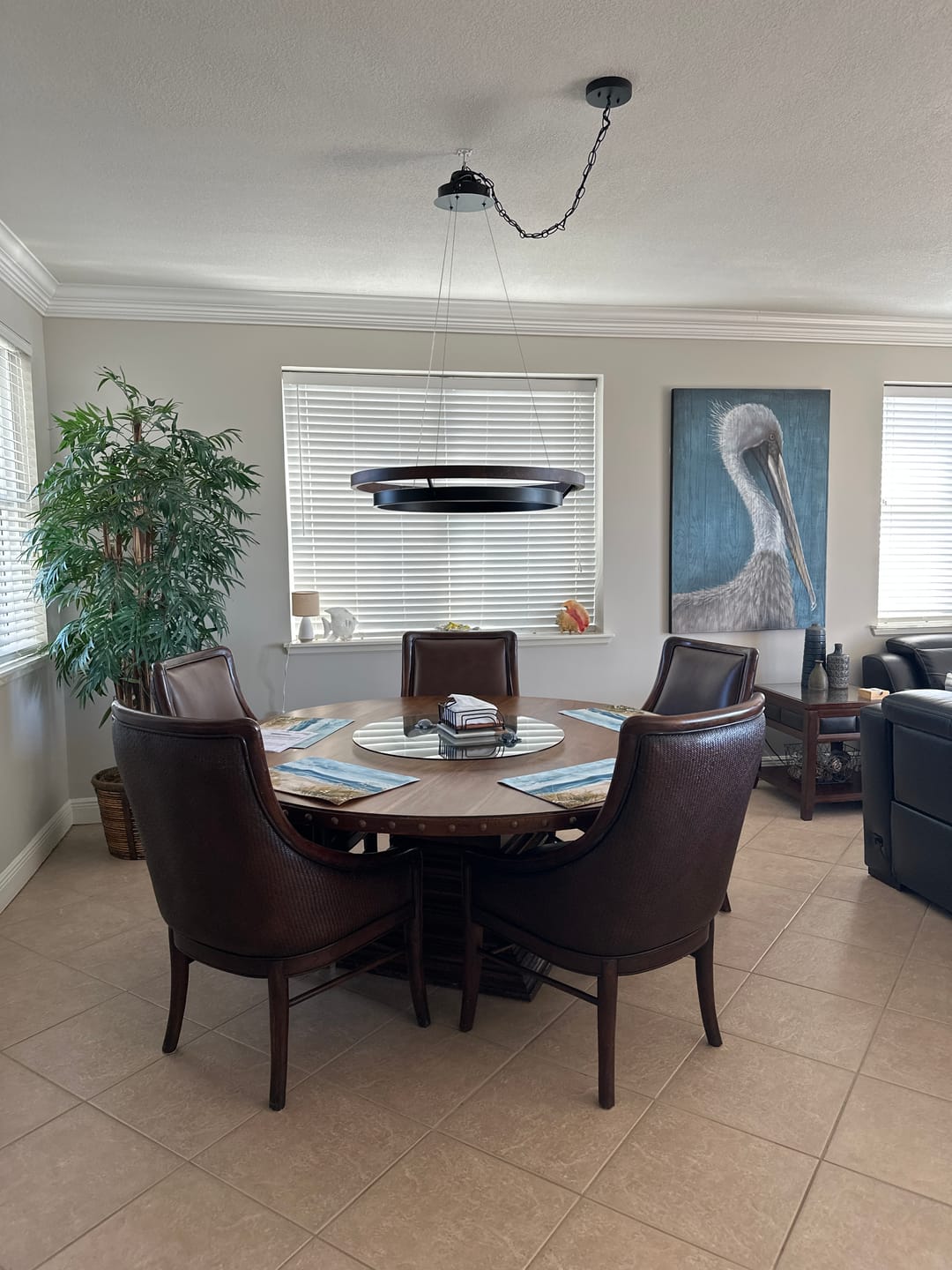 Customer photo review of WOMO Circular Led Wood Chandelier-WM2492