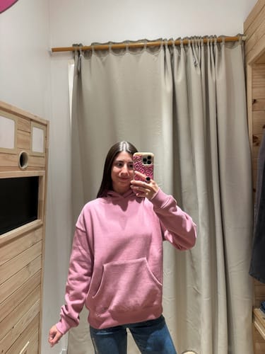 Customer photo review of Polerón Hoodie Reno Pink