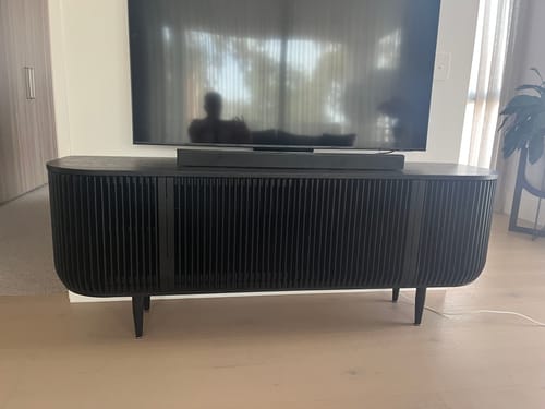 Customer photo review of Arvena 1.75m TV Entertainment Unit - Black Stain