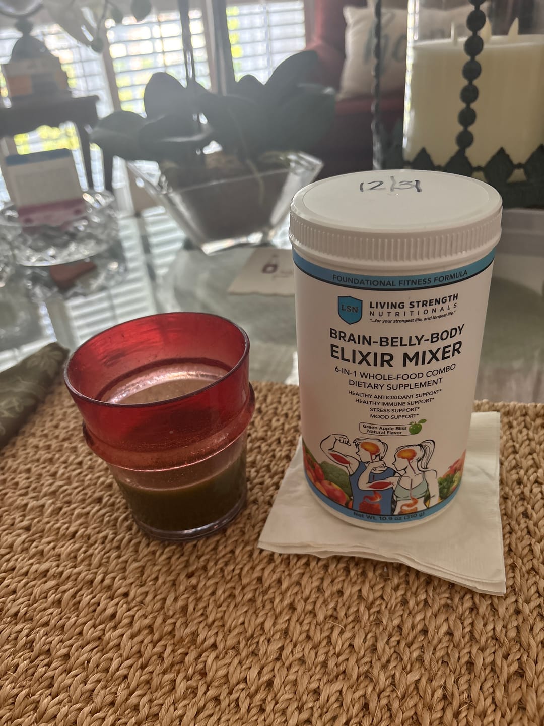 Customer photo review of Brain-Belly-Body Elixir Mixer Powder