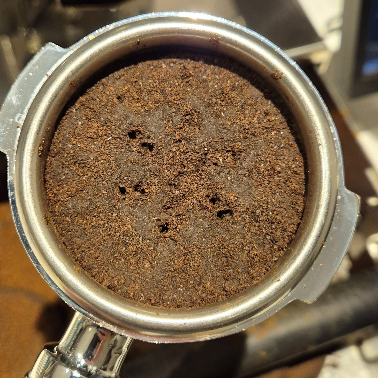 Customer photo review of High Diffusion Espresso Shower Screen - LM, E61, HX, MV