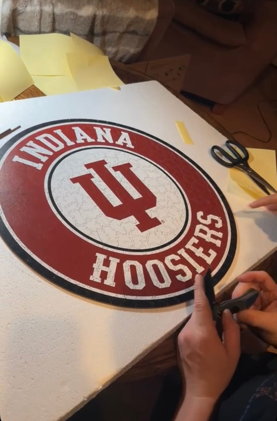 Customer photo review of Indiana University - Wooden Puzzle