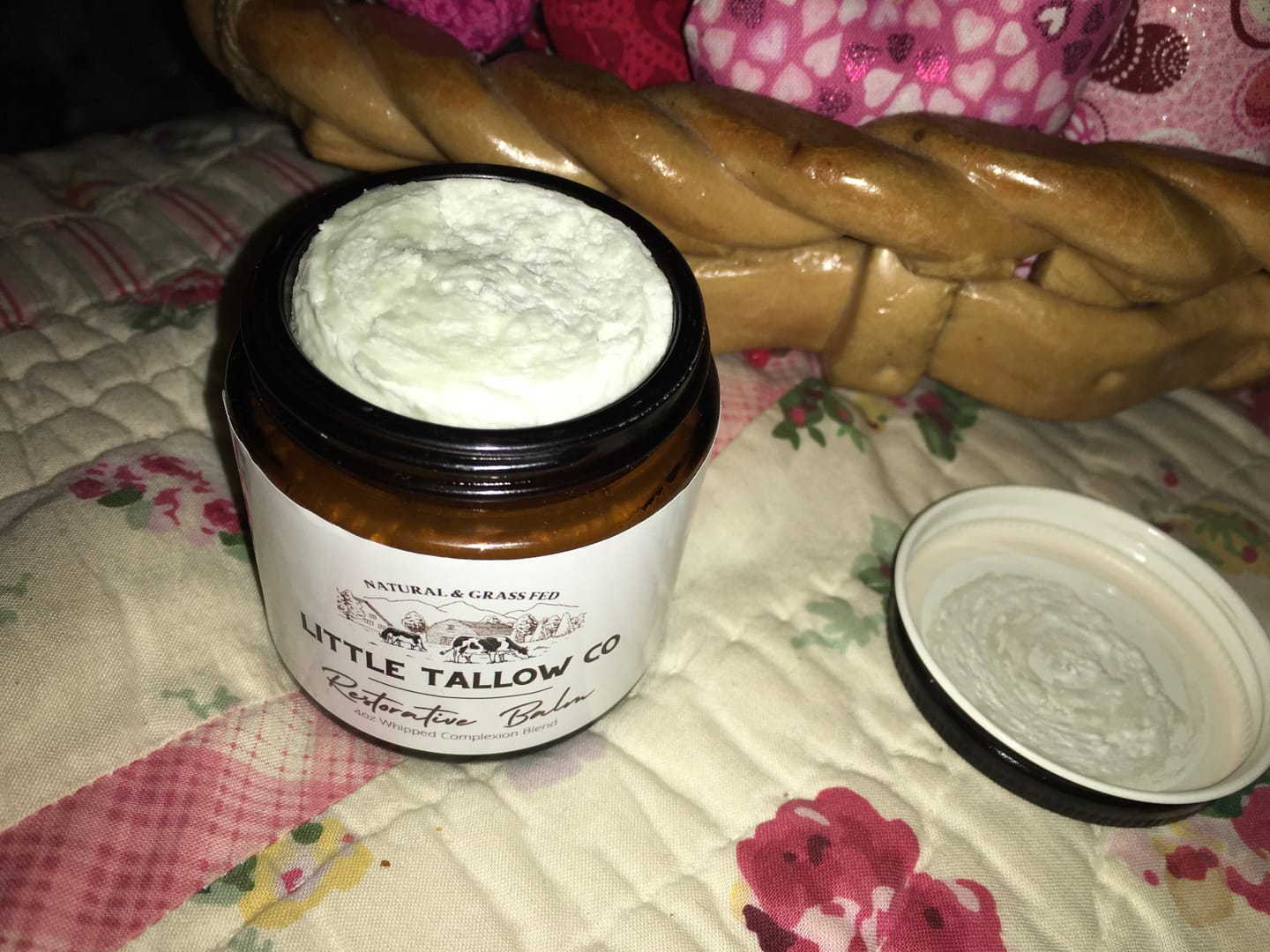 Customer photo review of Restorative Whipped Tallow Balm - 4oz Glass Jar