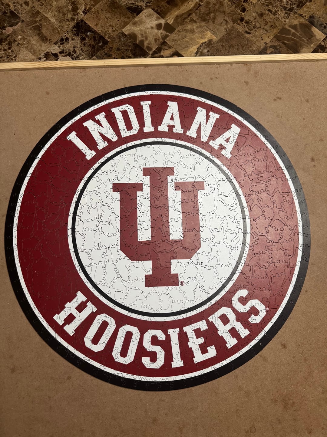 Customer photo review of Indiana University - Wooden Puzzle