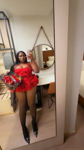 Customer photo review of Sophia Rose - Red (few left)