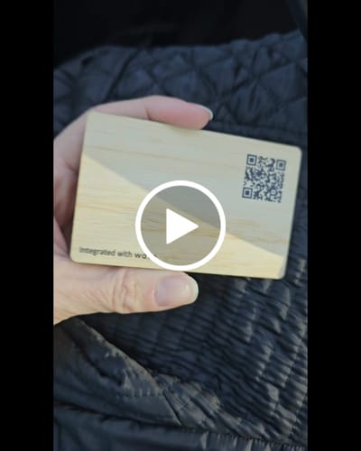 Customer video review of Wave NFC Business Card