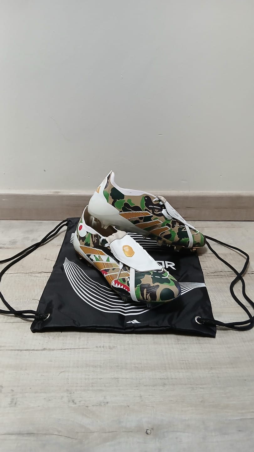Customer photo review of Predator tongue x Bape FG