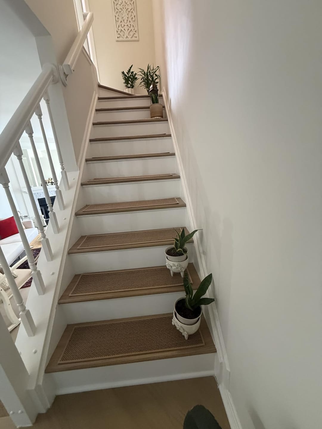 Customer photo review of Woven Non-Slip Stair Treads - Beige