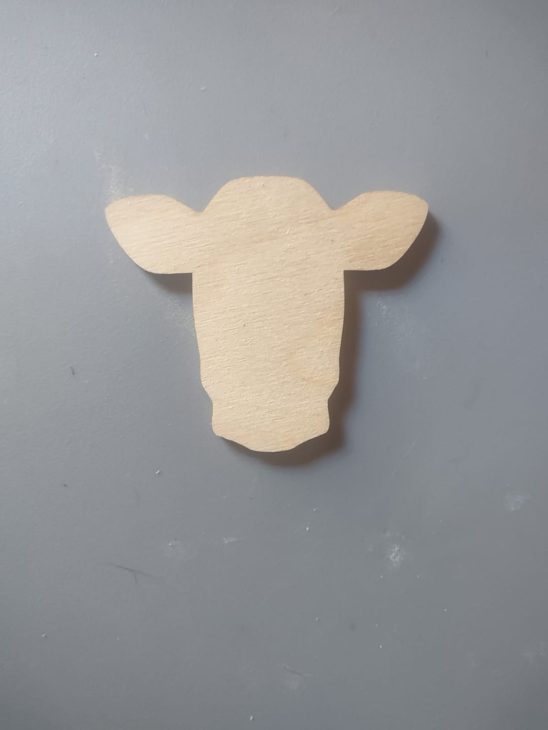 Customer photo review of Unfinished Wood Dairy Cow Shape - Craft - up to 46" DIY