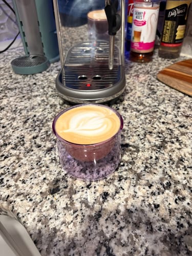 Customer photo review of FLUR Latte Glasses