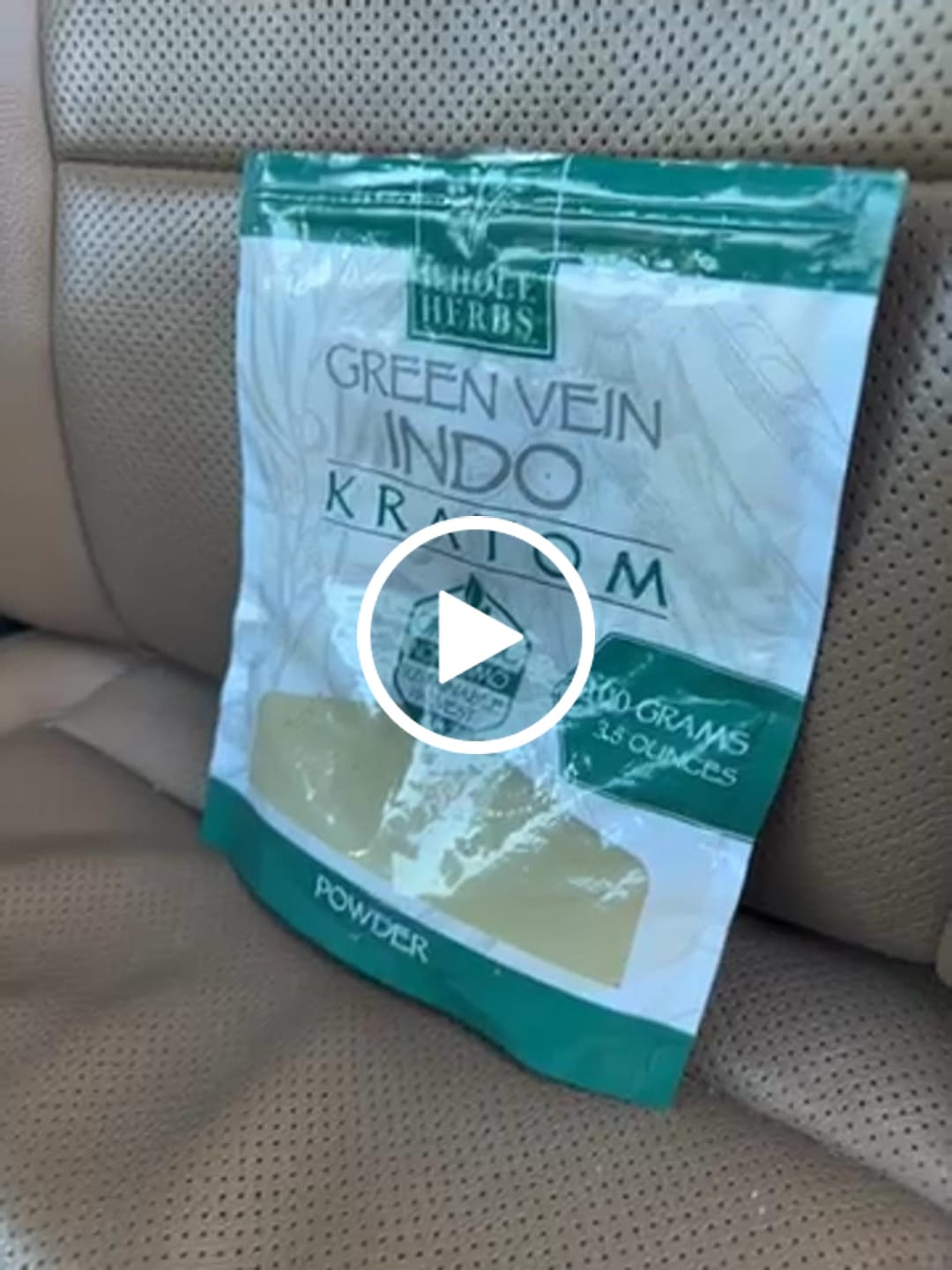 Customer video review of Whole Herbs Green Vein Indo Kratom Powder