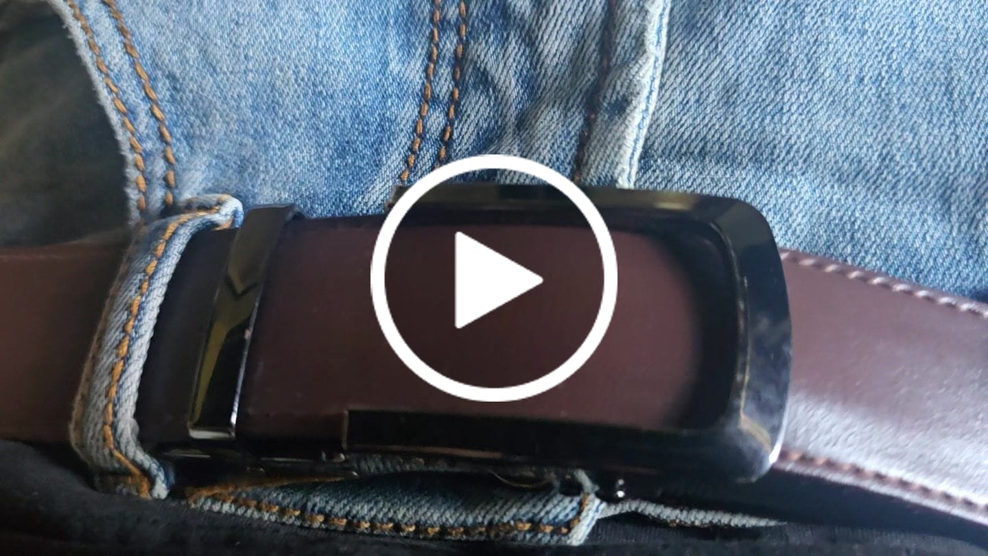 Customer video review of Gunmetal | Genuine Leather Belt
