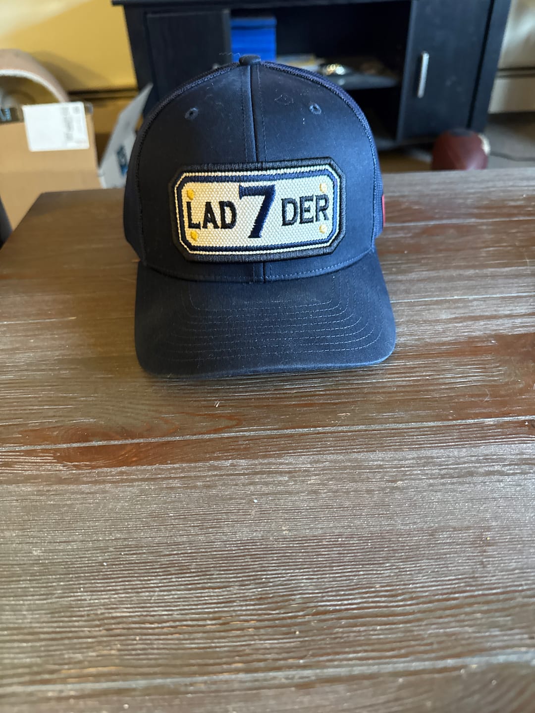Customer photo review of SNAPBACK HOSE HAT WITH CUSTOM BACK OF HAT
