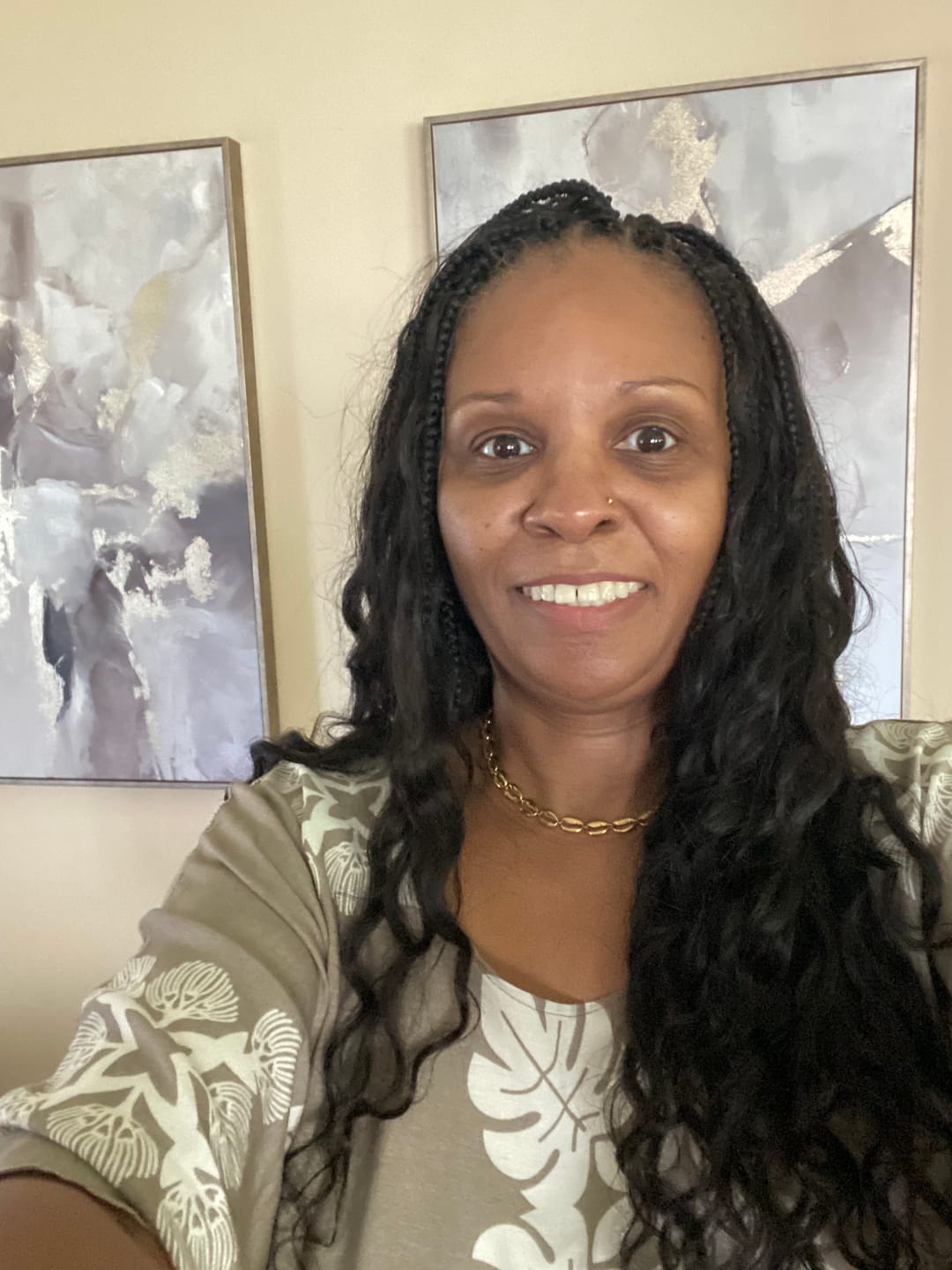 Customer photo review of Crochet Mermaid Braids with Loose Wave Human Hair Curls