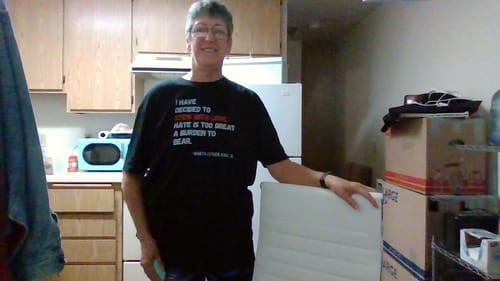 Customer photo review of MLK Stick with Love Unisex Premium T-SHIRT