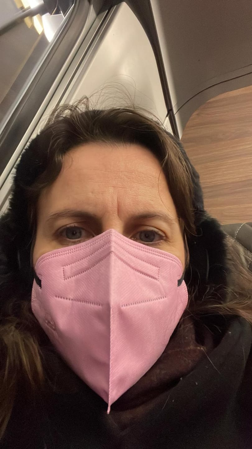 Customer photo review of Kind KN95 Respirator Mask - Colour Series (Cone Shape)