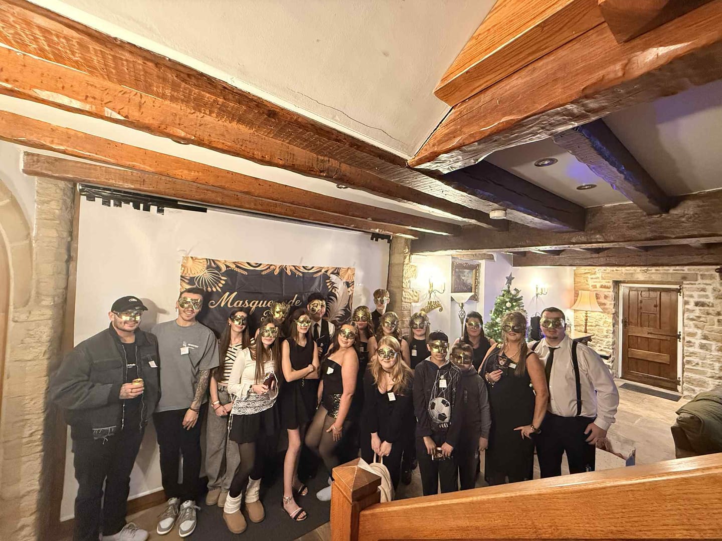 Customer photo review of Replay-able Masquerade Murder Mystery Dinner Party Game for Up to 20 Adults - Host Your Own Dinner Party Game Night - Masquerade Venetian Carnival Theme - Mardi Gras Fancy Dress Dinner Party V2