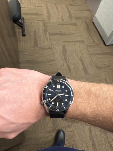 Customer photo review of W.O.E. FKM Rubber Watch Strap