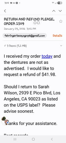 Customer photo review of 🦷  Fit Full Functional DenturesMake you more confident-Made in the USA & FDA-Certified