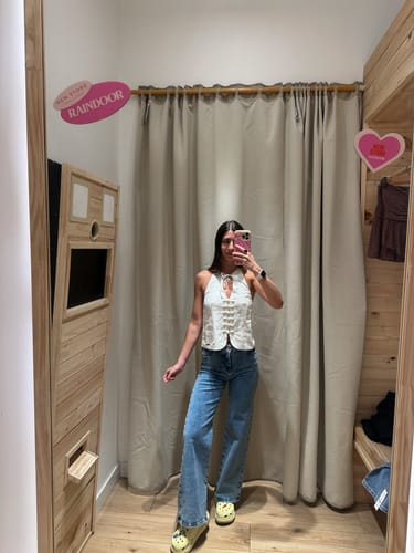 Customer photo review of Pantalón Ojal Back Pocket Blue