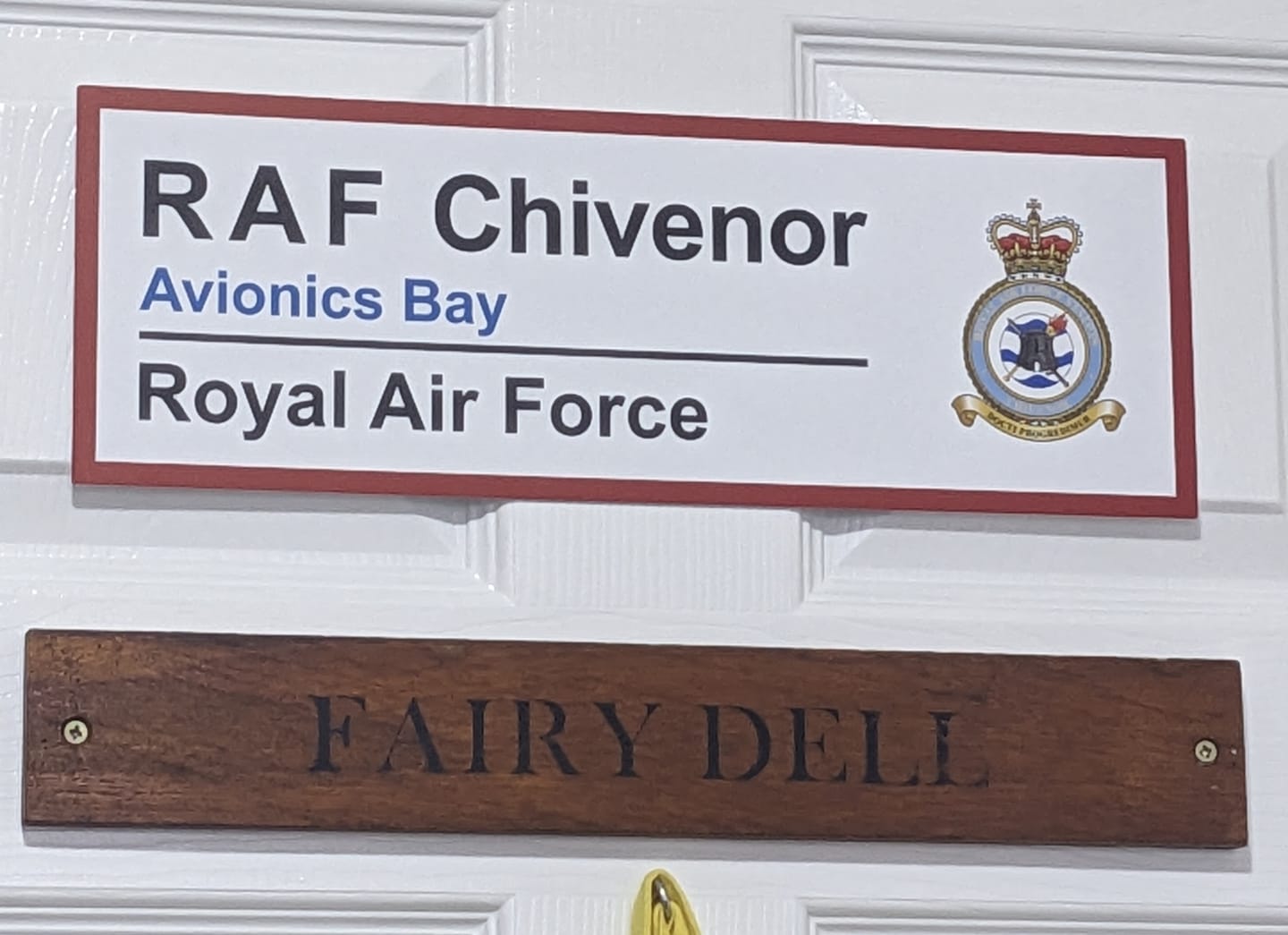 Customer photo review of RAF Station Wall Sign