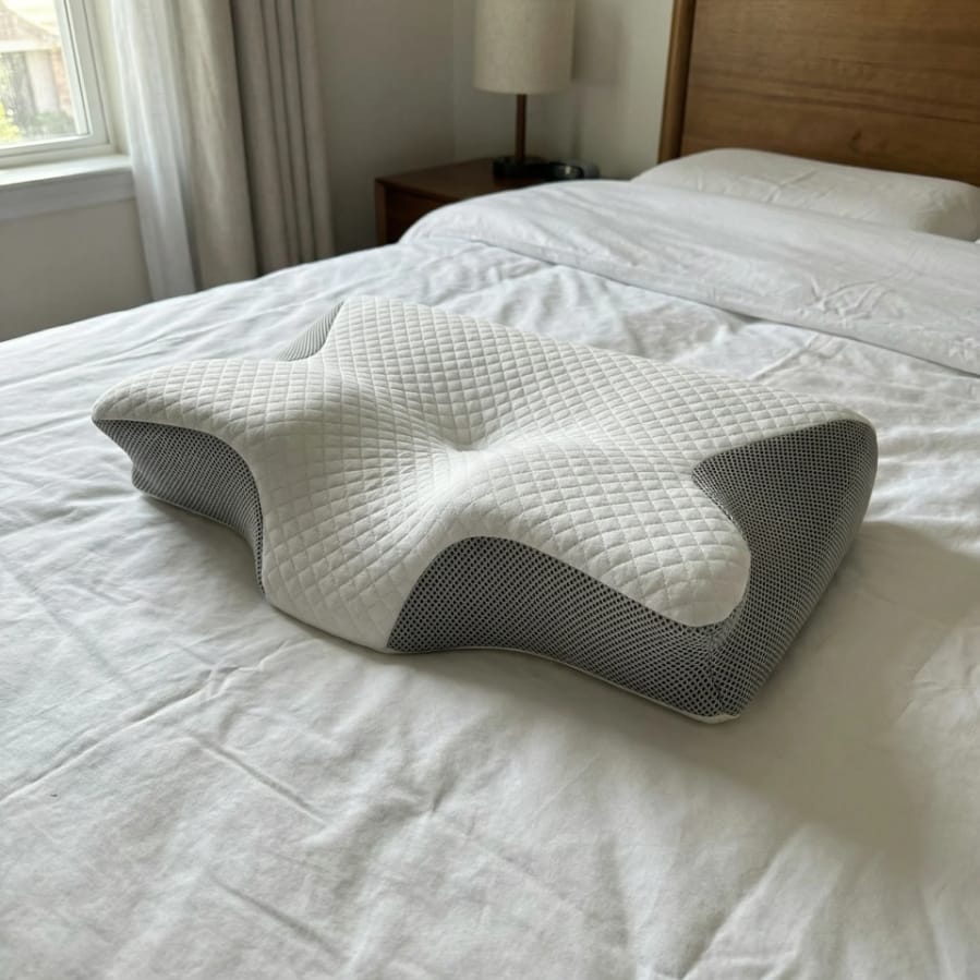 Customer photo review of Oreiller ergonomique de soutien cervicales | Sameo