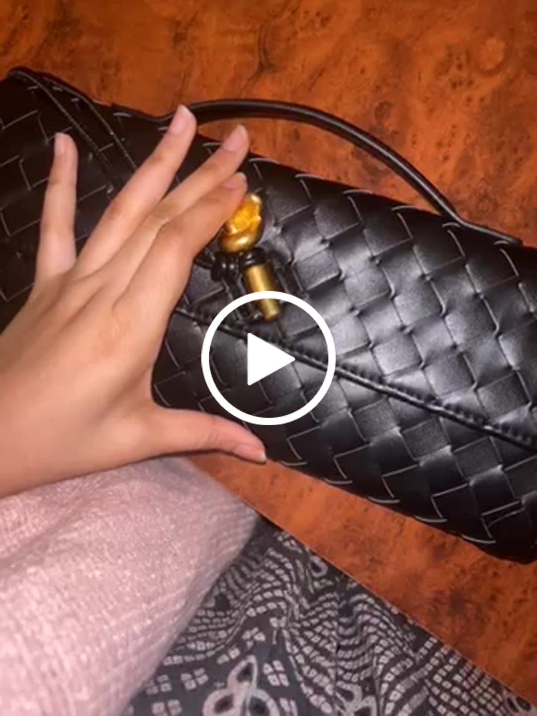 Customer video review of Bianca Woven Bag