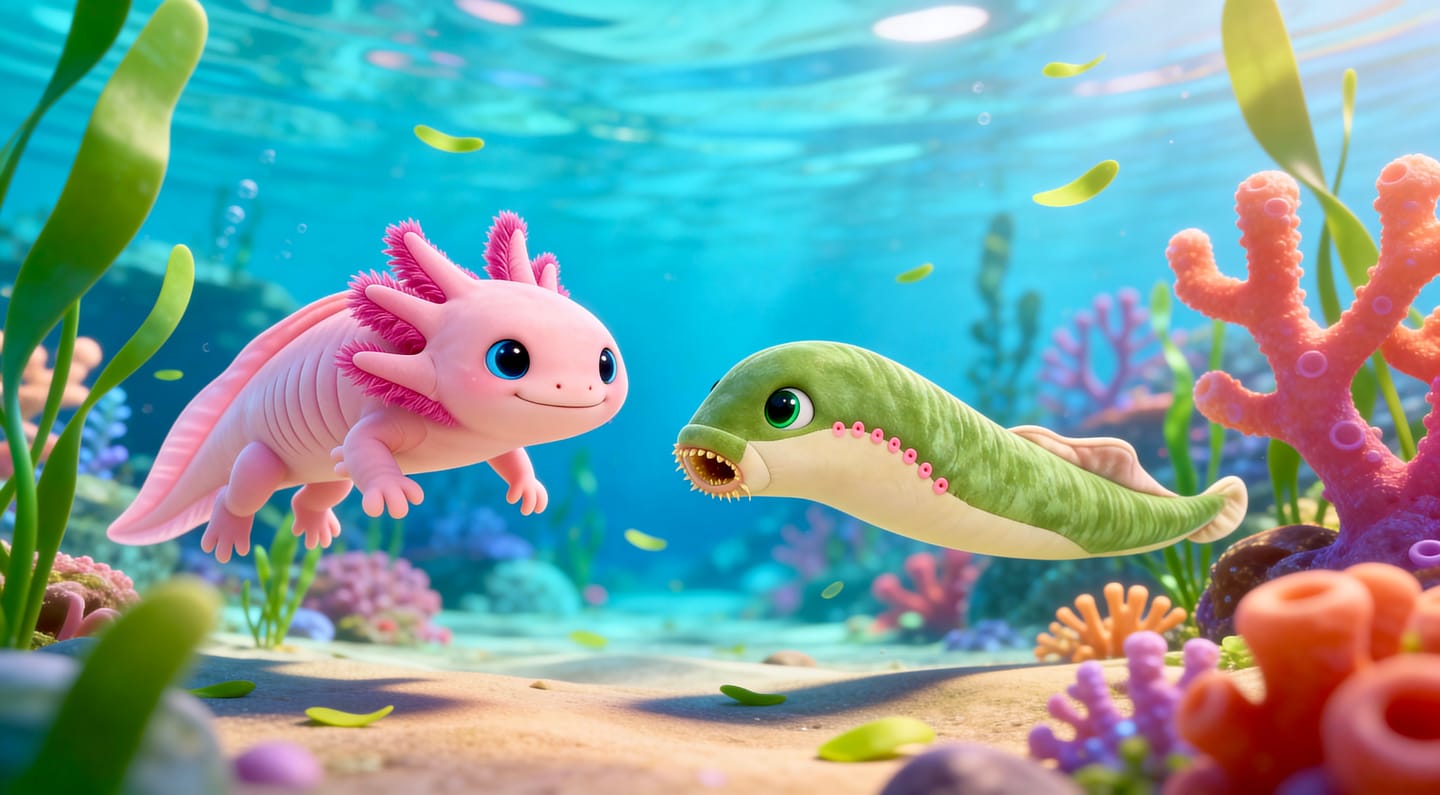 Customer photo review of Pink Axolotl Soft Stuffed Plush Toy