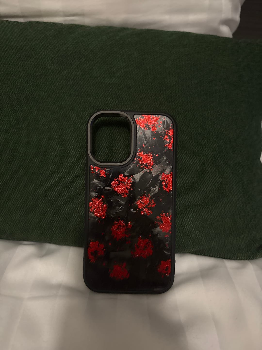 Customer photo review of Forged Carbon Case Red