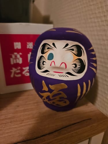 Customer photo review of Daruma Japonais Violet - 9 à 15 cm
