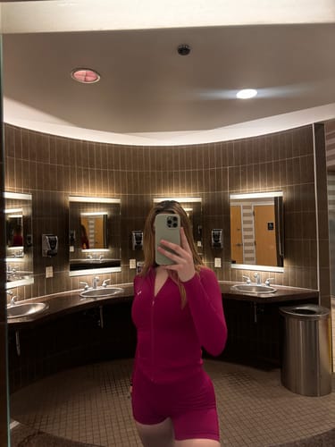 Customer photo review of Radiant Zippy Jacket — Miss Mulberry