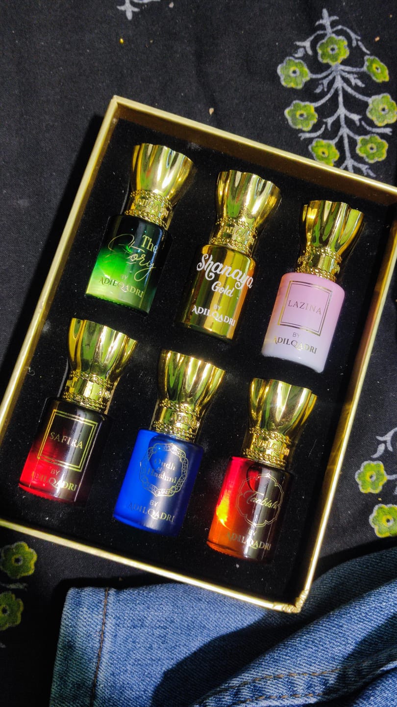 Customer photo review of Essensia Luxury Attar Perfume Gift Set (6 x 5.5Ml)