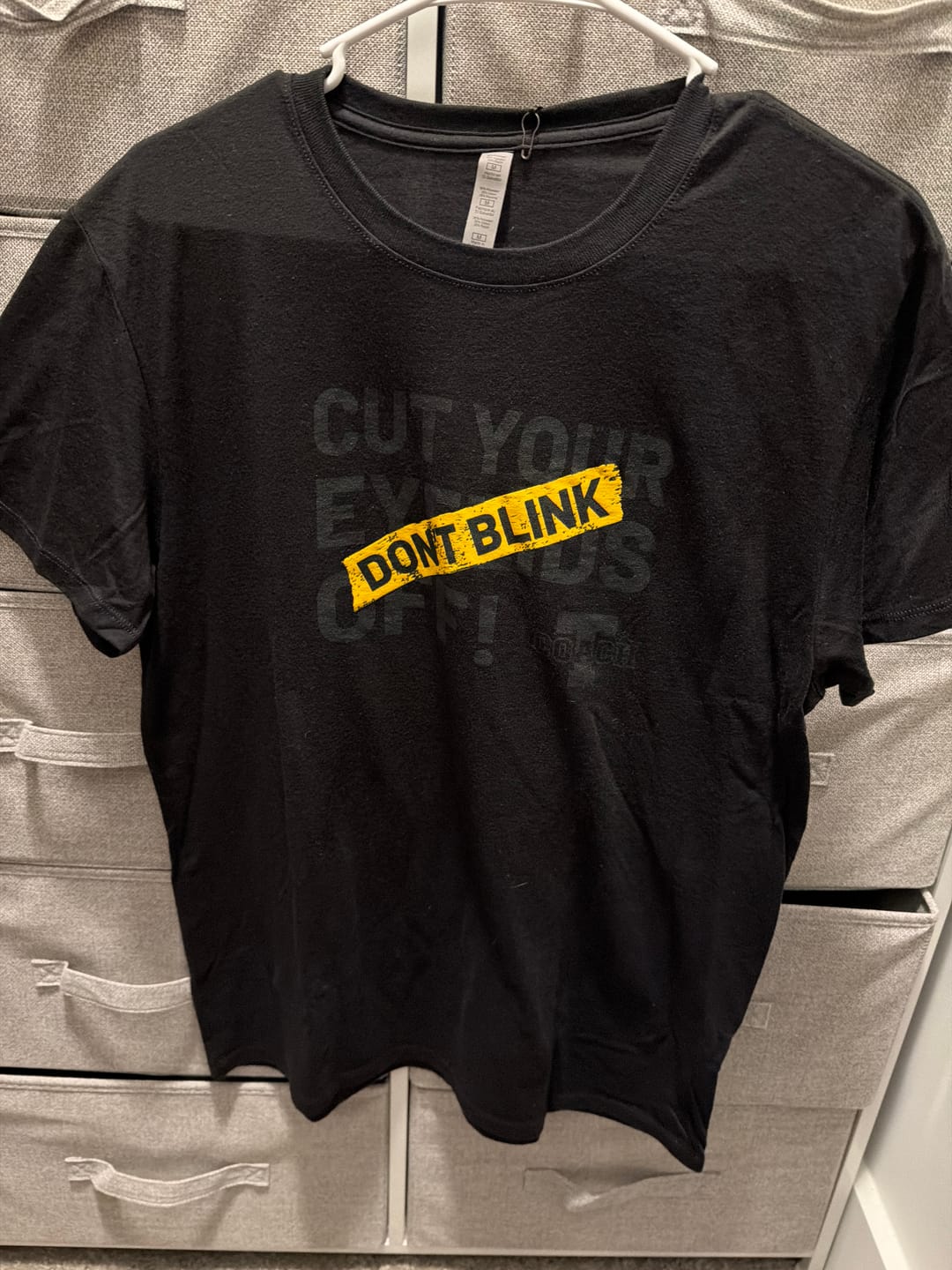 Customer photo review of Coach T "Don't Blink" Tee - Unisex