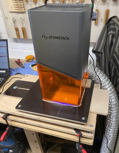 Customer photo review of AtomStack Atelier AI Diode Laser Engraver with Built-in Camera