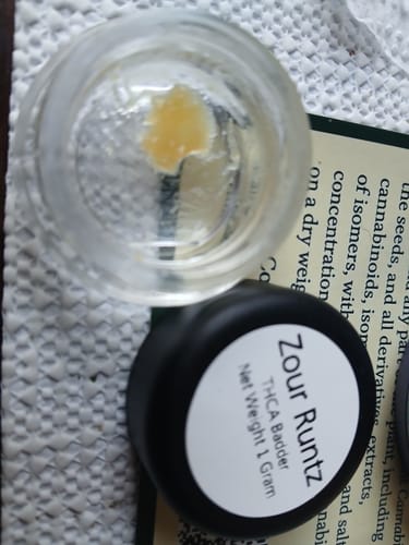 Customer photo review of Zour Runtz | THCA Badder