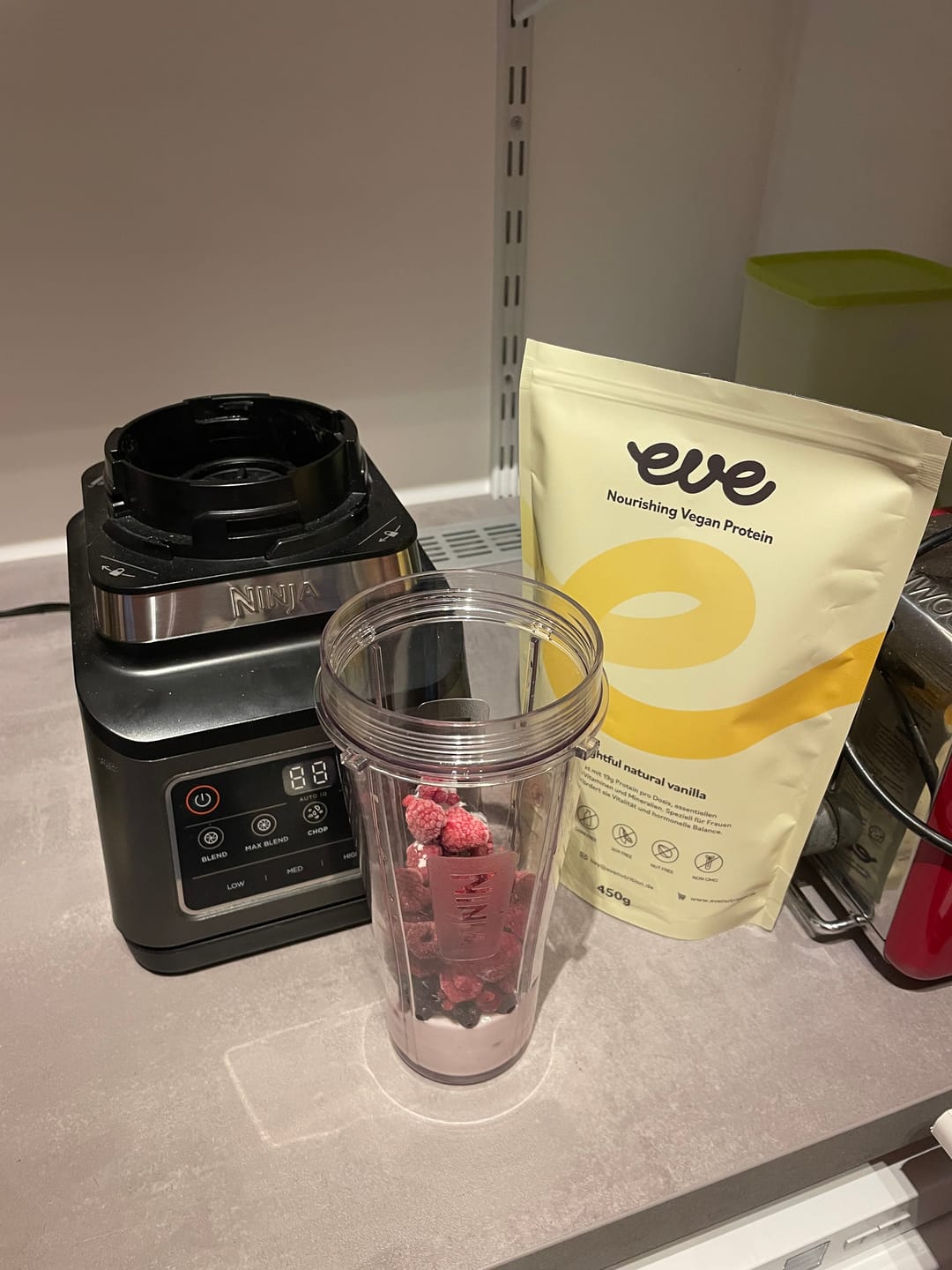 Customer photo review of Nourishing Vanilla Protein (vegan)