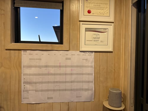 Customer photo review of FOLD Round Shelf 250