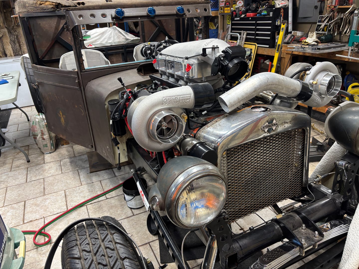 Customer photo review of Motion Billet T4 T6 Turbo Drain Oil Flange 10AN