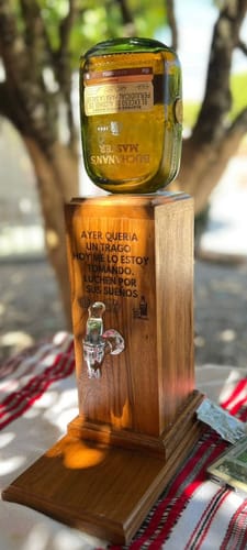 Customer photo review of Casa Master® Wooden Liquor Dispenser: Pour with Style