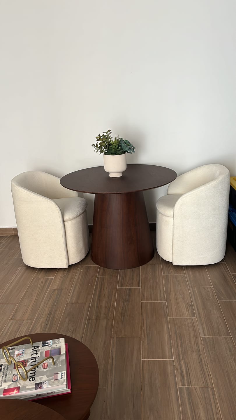 Customer photo review of Mesa comedor 100cm Padar Chapa 1371