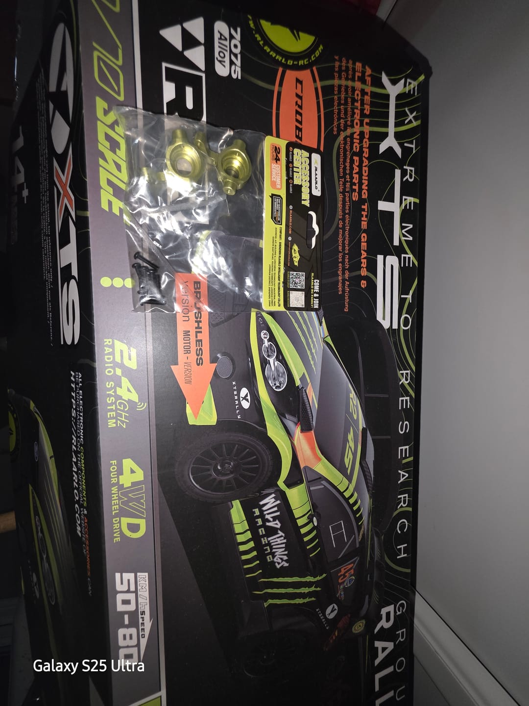 Customer photo review of Aluminum Front Steering Hub For XTS-F10 RC Rally Car