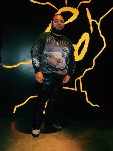 Customer photo review of Godspeed Black Monday Sweatshirt Black Wash