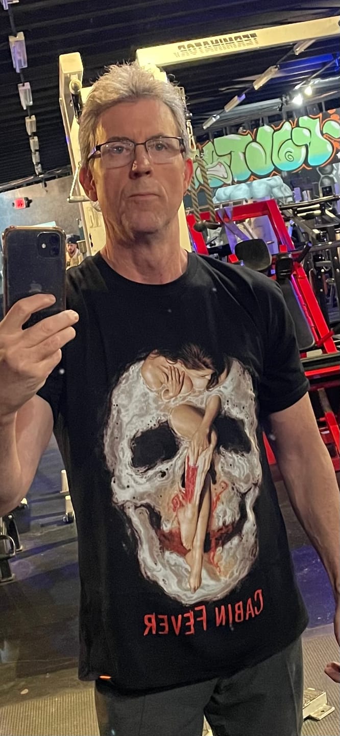 Customer photo review of Cabin Fever Bloodbath T-Shirt