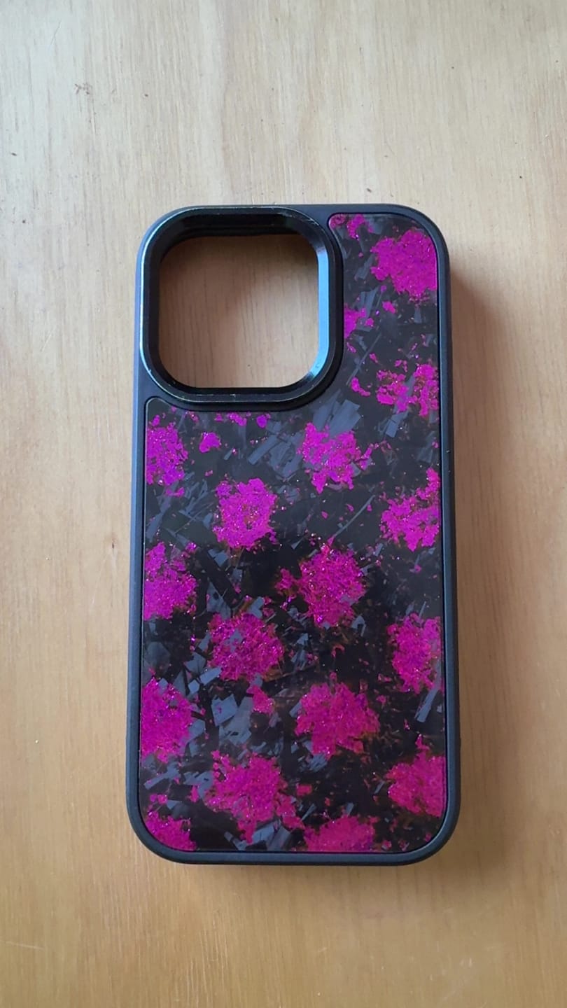 Customer photo review of Forged Carbon Case Purple