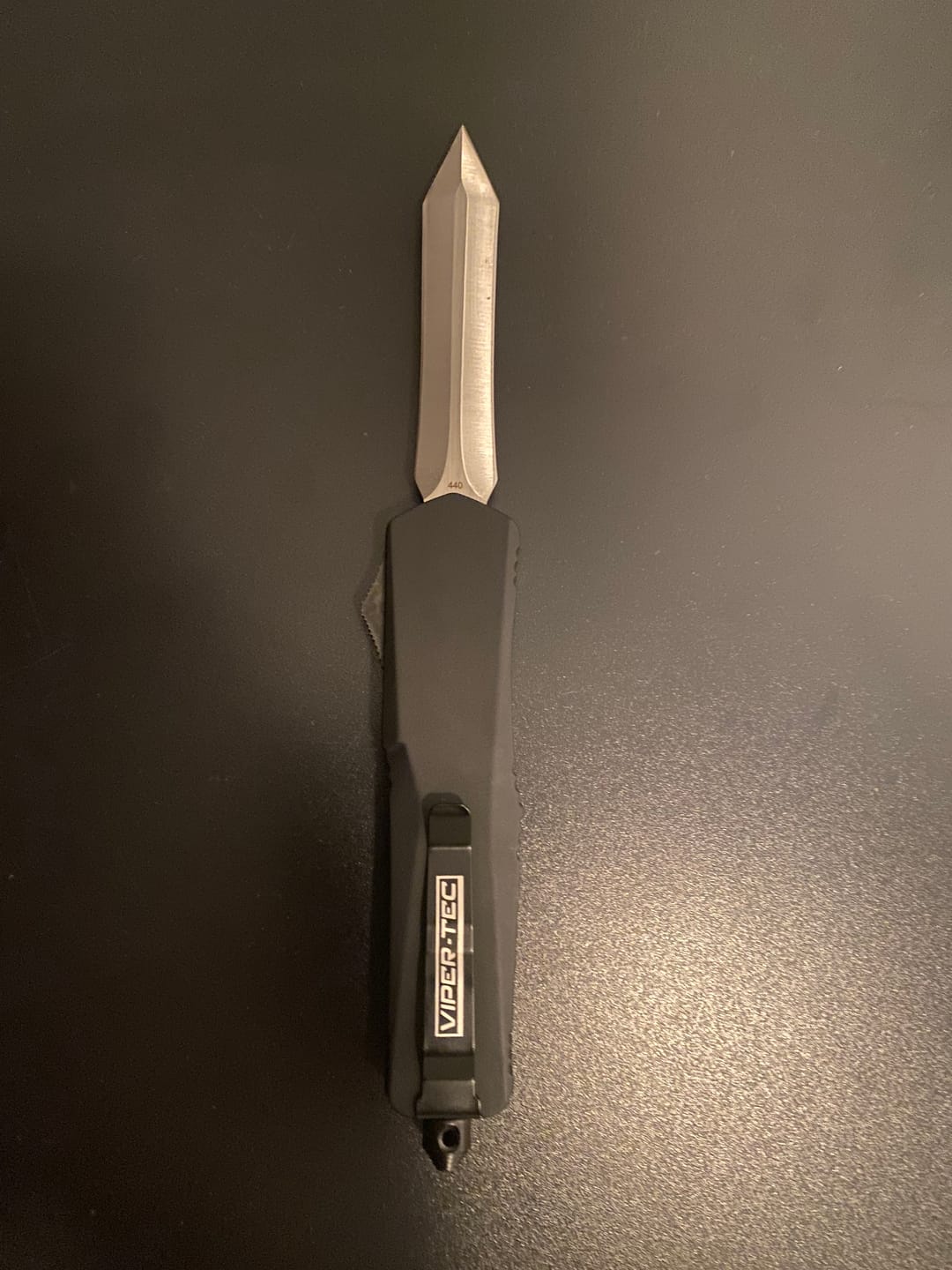 Customer photo review of Black Ghost OTF Knife - Spartan Blade