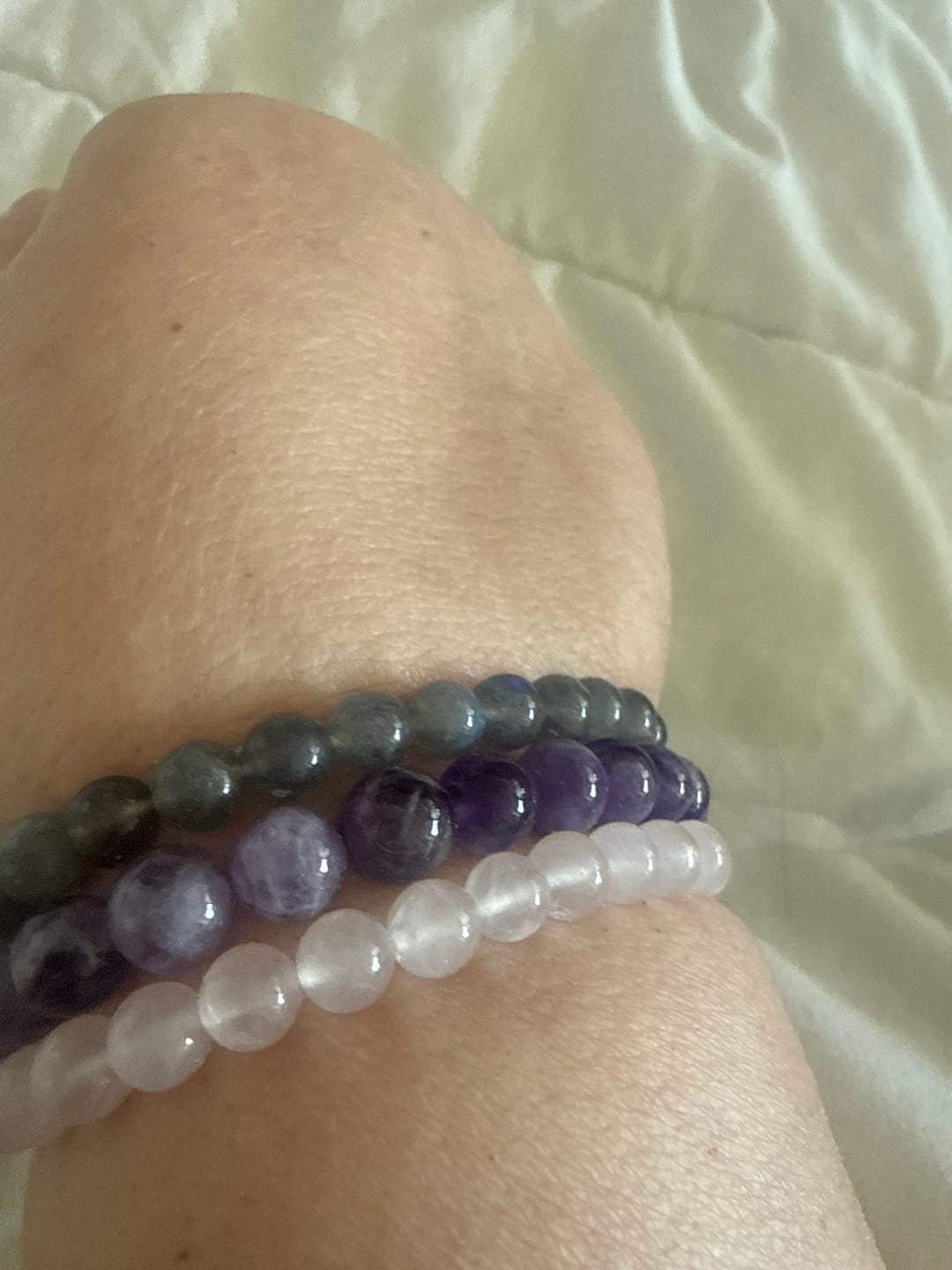 Customer photo review of Bracelet de Quartz Rose 6mm