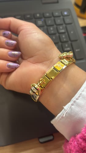 Customer photo review of Pulsera Italiana Clásica para Charms