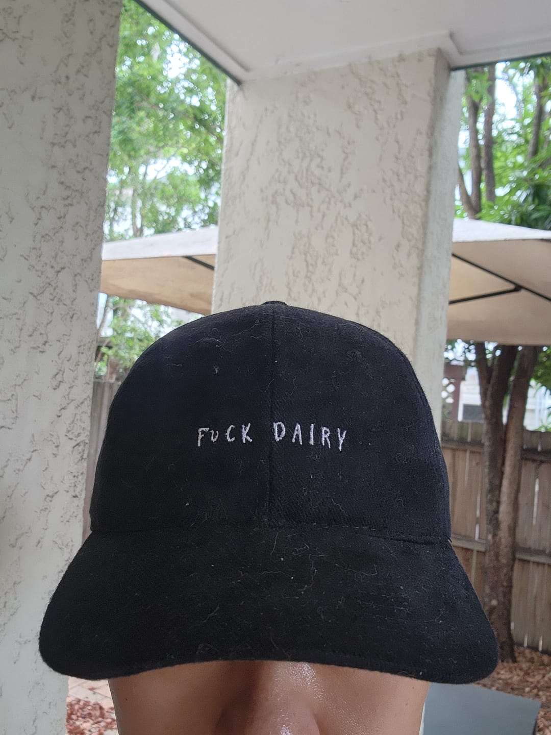 Customer photo review of Dairy is Scary | Hat