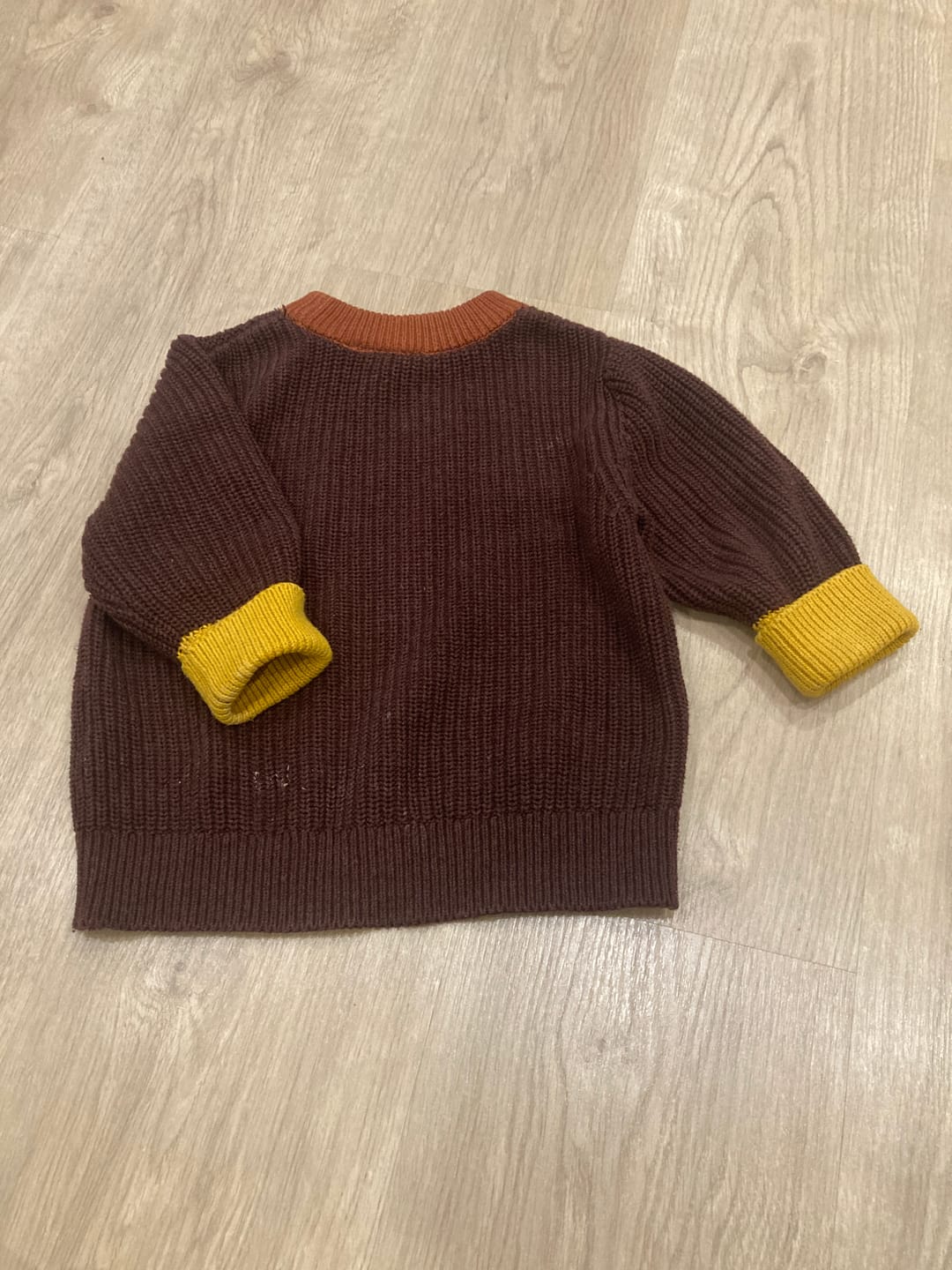 Customer photo review of Chocolate Snuggly Knitted Jumper