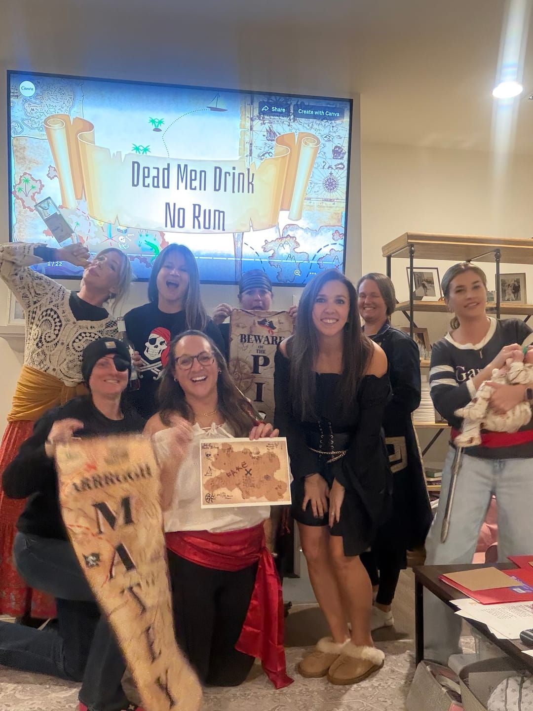 Customer photo review of Pirate Murder Mystery Host Your Own Game Kit
